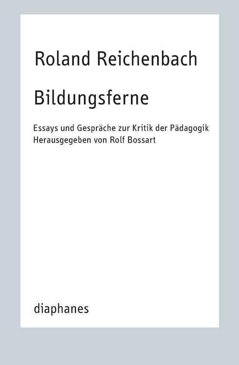 Roland Reichenbach: Bildung, Reformation, Kitsch